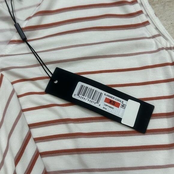 Donna Karan Striped Jersey Top - Picture 4 of 6